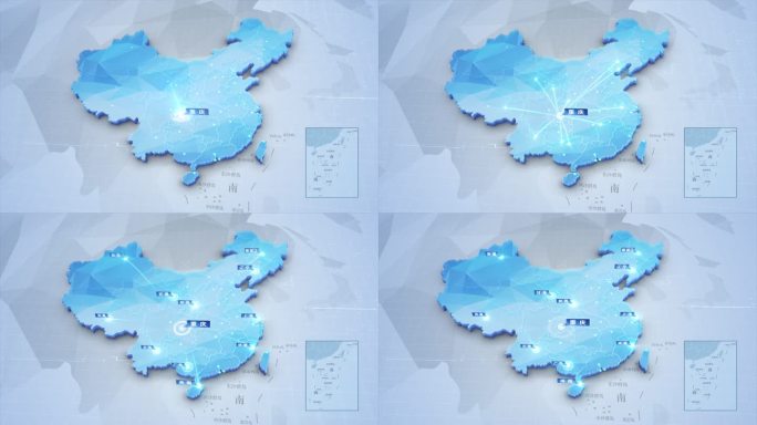 中国区位辐射地图 重庆辐射全国区域