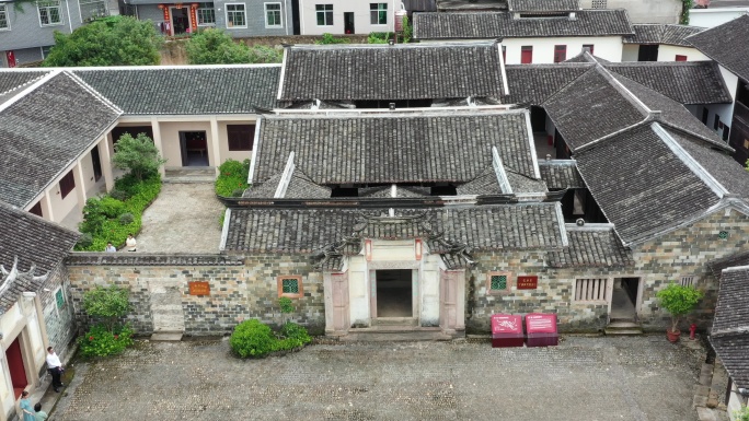 4K原素材-航拍福建才溪乡调查旧址景区