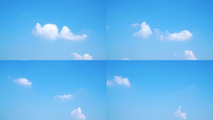 天空云延时小清新蓝天白云晴朗天气天空云朵