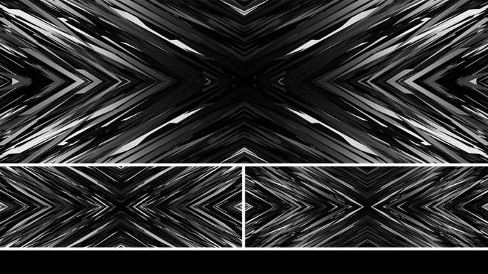 【宽屏时尚背景】黑白概念艺术创意几何光效