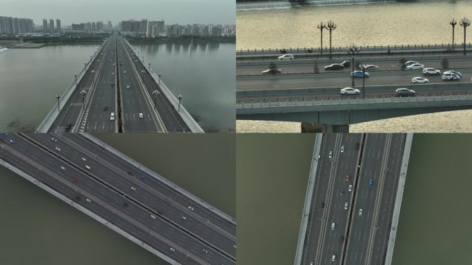 洛阳王城大桥航拍素材