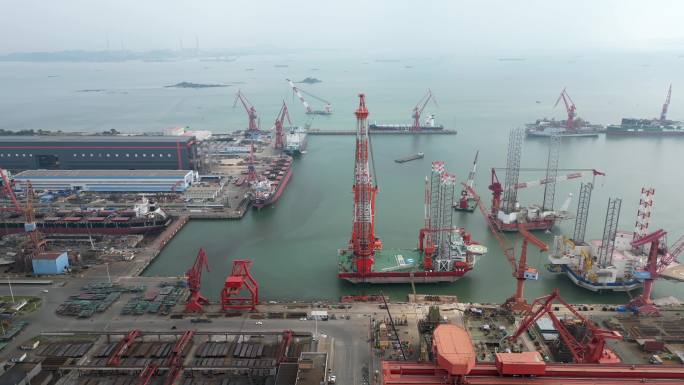造船厂广船国际中船重工船坞海港口码头