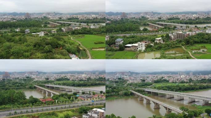 4K原素材-汀江、上杭大道张滩大桥