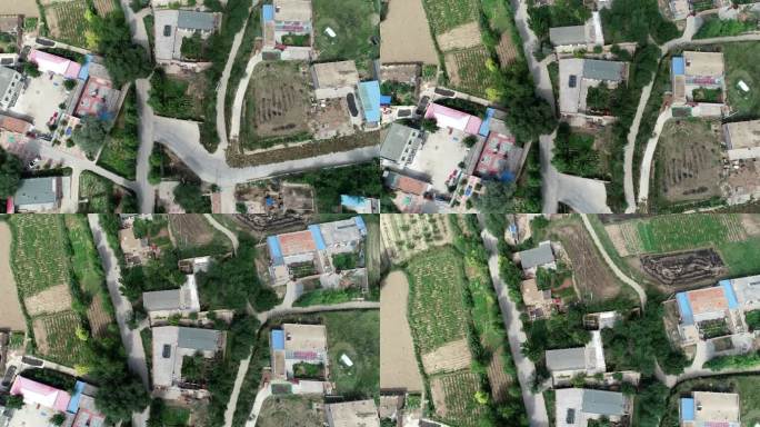 乡镇 航拍 乐都区 青海 山川  专题片