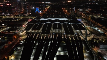 4K广州南站夜景视频素材