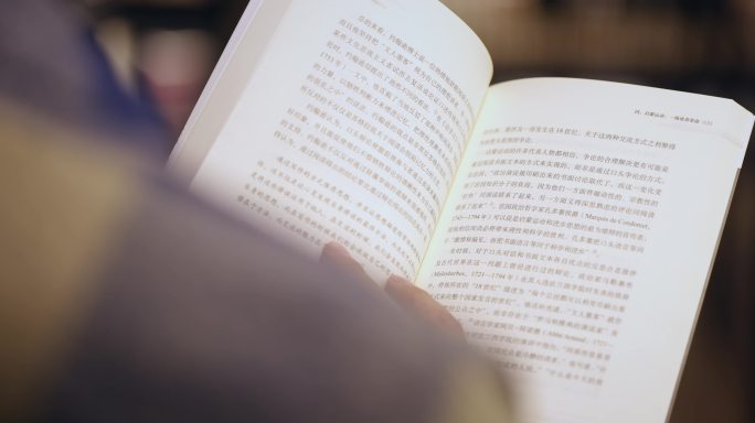 【正版素材】书店学习看书