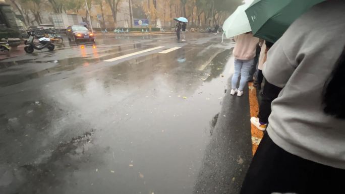 雾霾阴天下雨阴沉天气