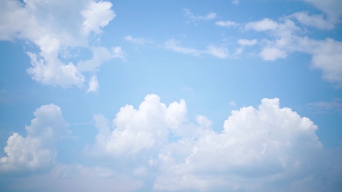 天空云延时小清新蓝天白云晴朗天气天空云朵