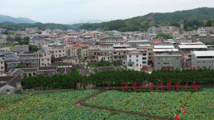 4K原素材-航拍福建才溪乡调查旧址景区