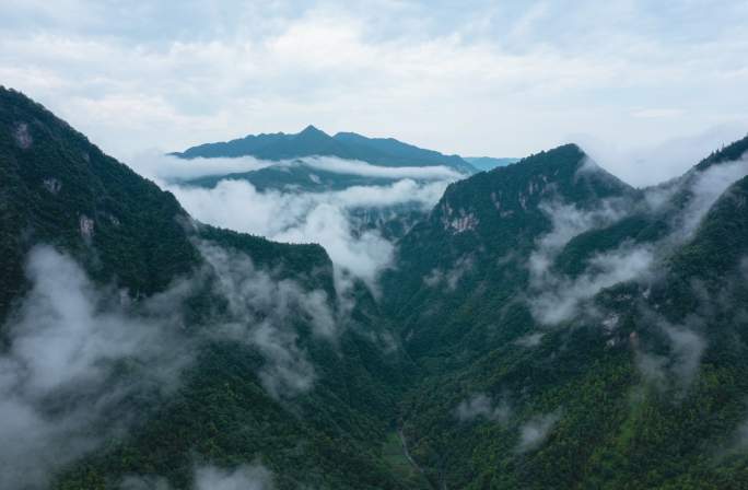 5K国家森林保护区大峡谷深山云雾延时