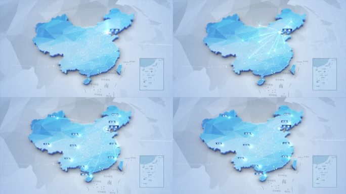 中国区位辐射地图 天津辐射全国区域