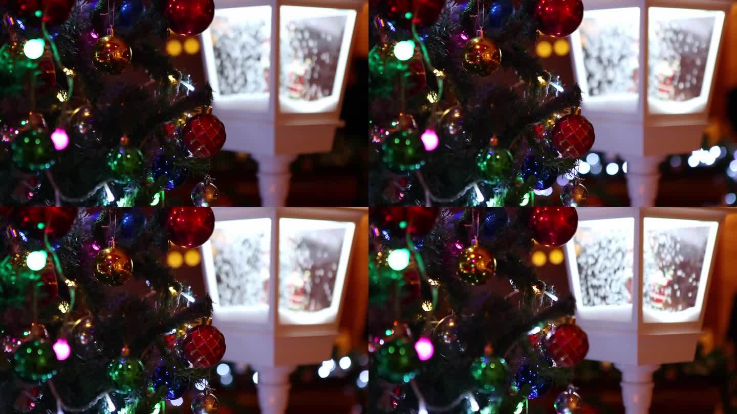 圣诞节装饰灯，圣诞老人，雪花