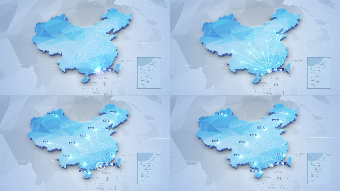 中国区位辐射地图香港辐射全国区域