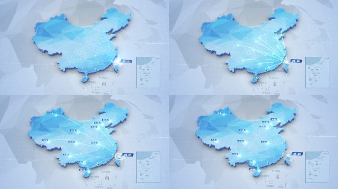 中国区位辐射地图 台湾台北辐射全国区域
