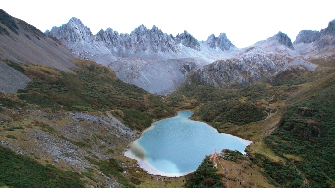 高清4K无人机航拍云南自然湖泊大气风光