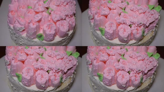 切蛋糕过生日蛋糕国寿奶油蛋糕甜品