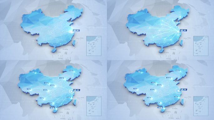 中国区位辐射地图 浙江杭州辐射全国区域