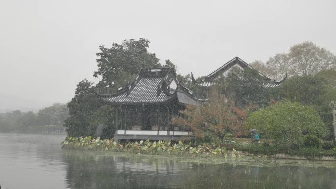 杭州冬天雪景