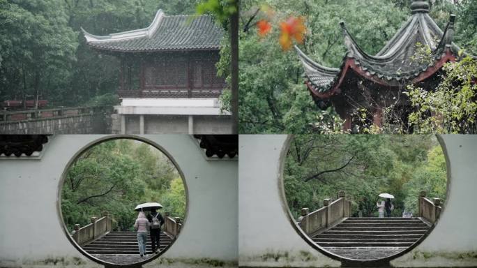 第一场雪雪花慢动作大雪 小雪 节气