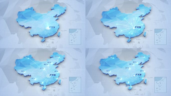 中国区位辐射地图 湖南长沙辐射全国区域