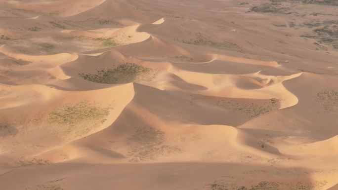 沙漠 绿洲 曲线 腾格里沙漠 原创 商用