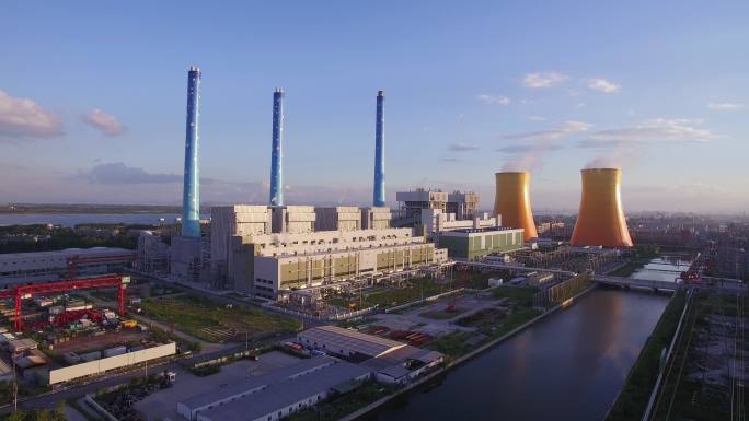 日落发电站大气污染废气排放核电站化工火电