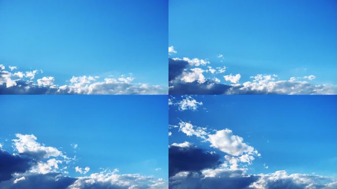 【HD天空】蓝天白云云隙光线云霞仙云幻境