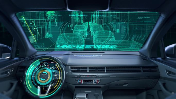 汽车内饰无人驾驶自动驾驶虚拟大屏智慧通行