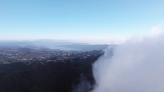 5K-云南梁王山山顶风光航拍