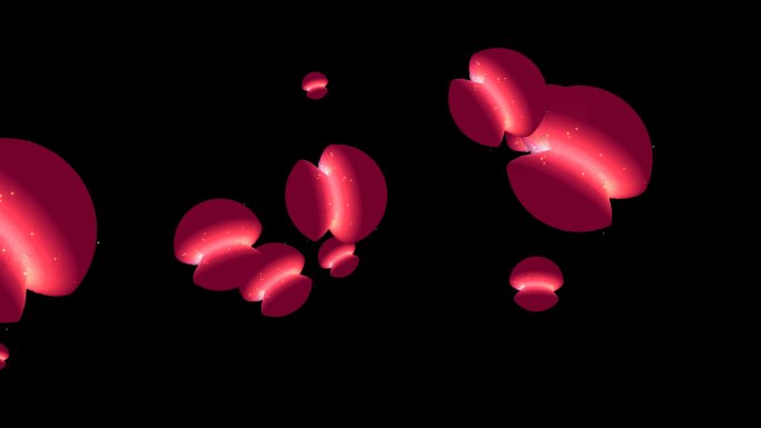 抽象质感三维彩球水母冲屏背景12-2