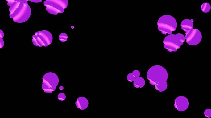 抽象质感三维彩球水母冲屏背景8