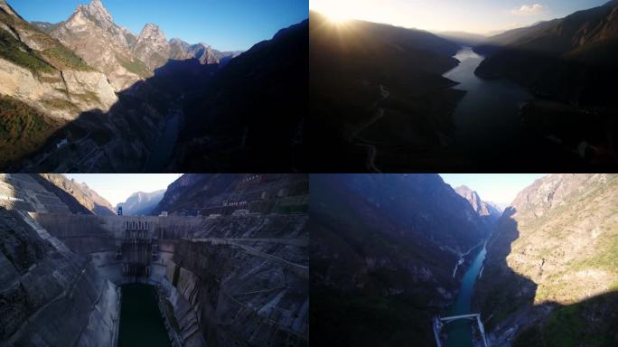 4K-大峡谷水电站群山高原河流山河