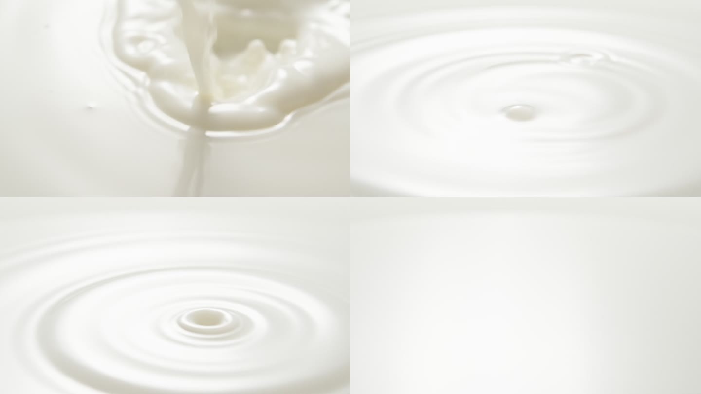 牛奶 慢动作 升格 视频 素材