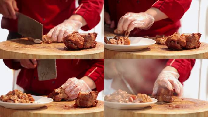 切卤肉猪肉红烧美食美味食物