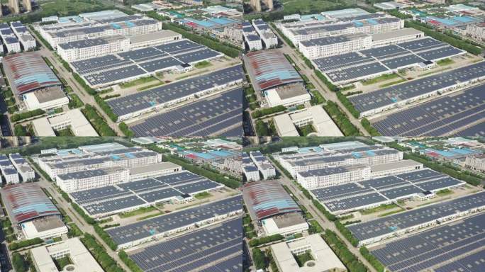 4K原素材-航拍上海比亚迪工业园