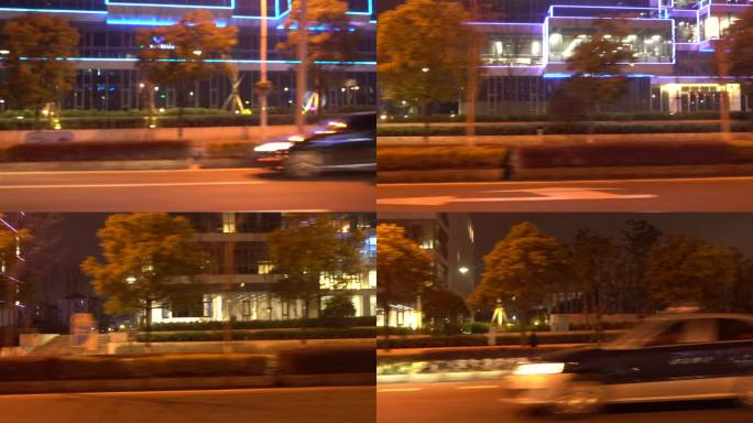 上海马路 车左侧空镜
