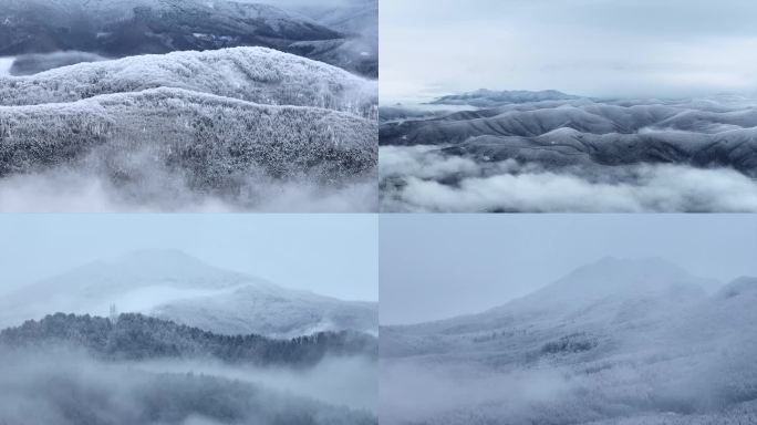 水墨山水雪山、林海雪原、风雨冬雪