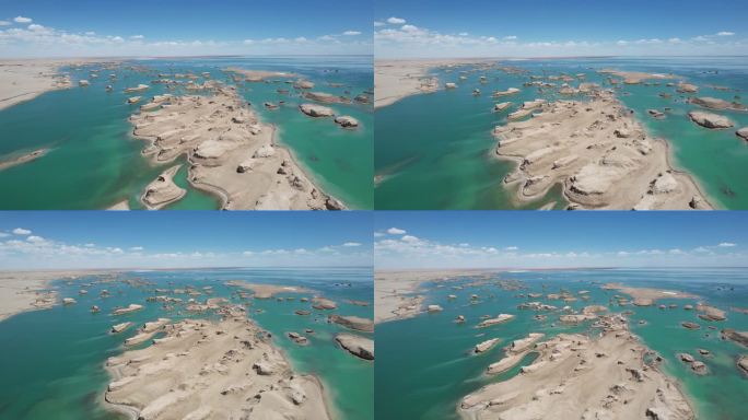 水上雅丹航拍视频4K高清原创风光视频99