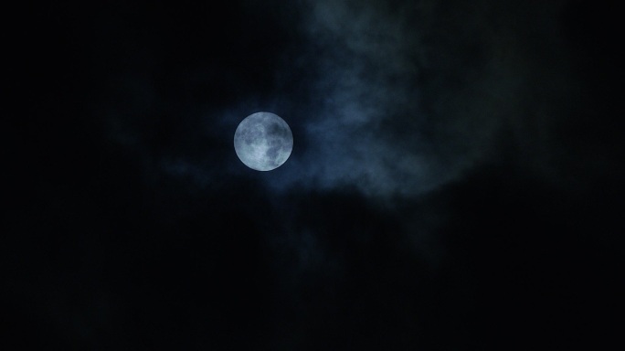夜晚夜空天空月亮风吹云动遮天蔽日空境转场