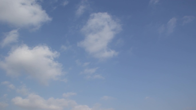蓝天白云天空风吹云动多云天气淡淡的白云
