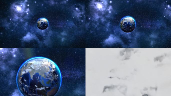 浩瀚地球大气层俯冲穿梭通道视频素材