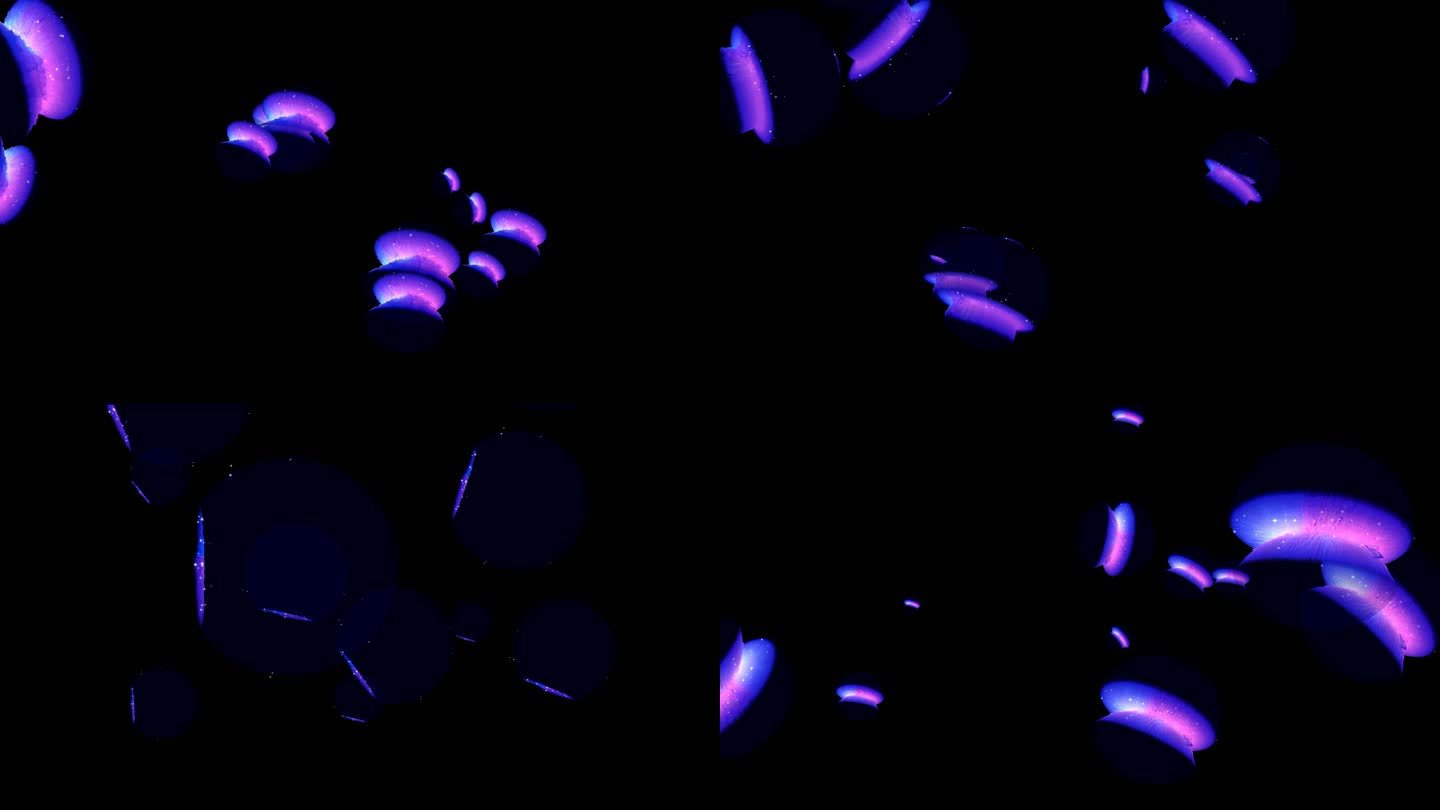 抽象质感三维彩球水母冲屏背景12