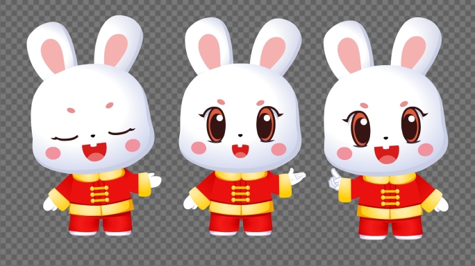 卡通兔子说话 兔子 卡通兔子 兔子动画