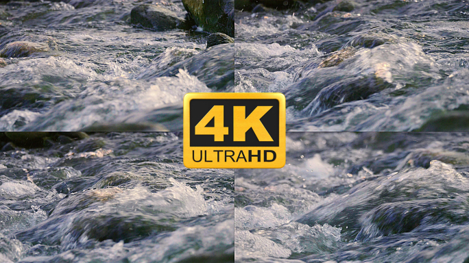 原创4k河流升格视频素材