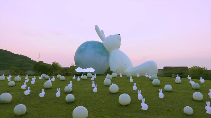 4K 拈花湾巨兔望月 巨兔