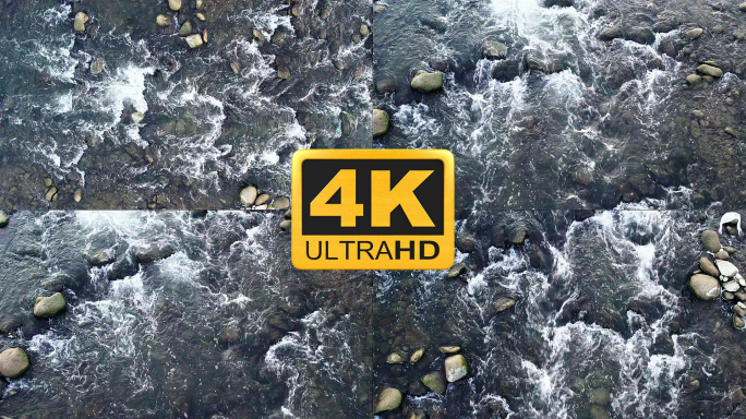 原创4k河流升格视频素材