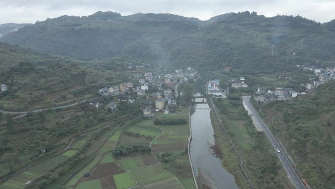 DJI航拍湘西土家族村庄