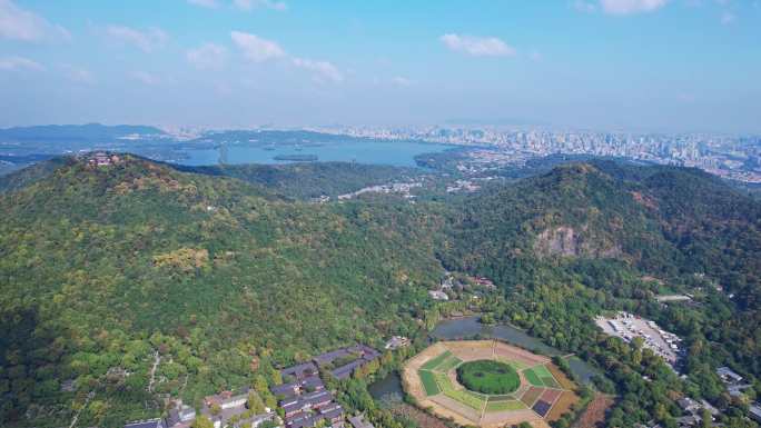 西湖 八卦田大全景