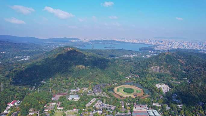 西湖 八卦田大全景