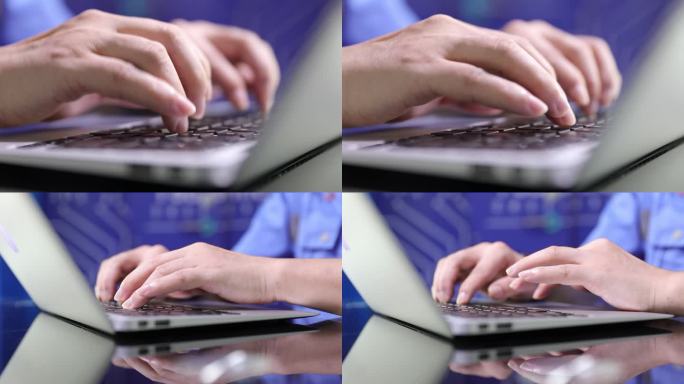 工程师键盘IT开发打字电脑设计手部特写